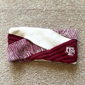Texas A&M Knit Headband – Maroon/White